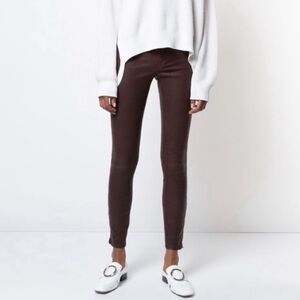 J Brand 100% Lamb Leather Legging in Stretch Leather